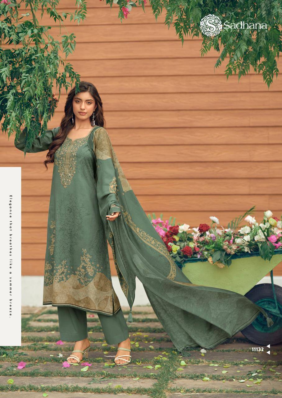 SOWWA by SADHANA FASHION 1131 To 11136 series Designer Festive and casual wear PURE JAAM COTTON Dresses At Wholesale Price